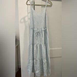 Splendid Blue and White striped tiered maxi dress
size x-small